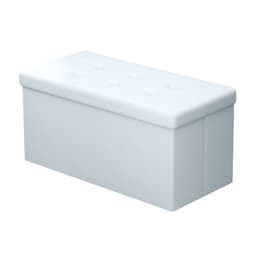 Klapbænk 78x38x38 cm Taburet Siddekube (hvid)