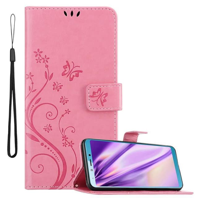 Samsung Galaxy A6s Plånboksfodral Skal (Rosa)