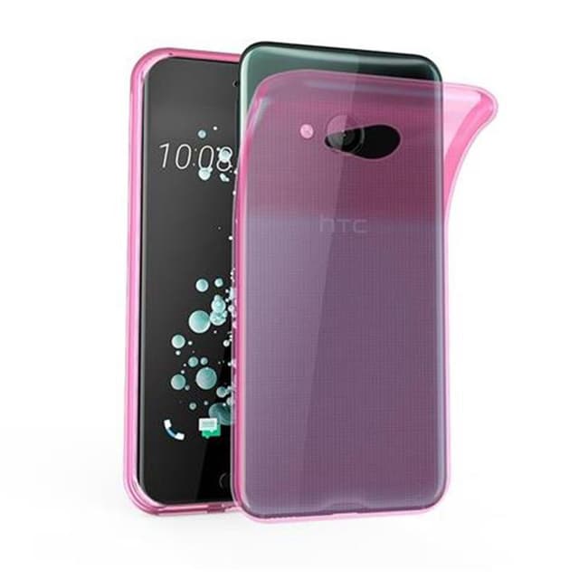 HTC U PLAY Suojakuori Kotelo (Vaaleanpunainen)