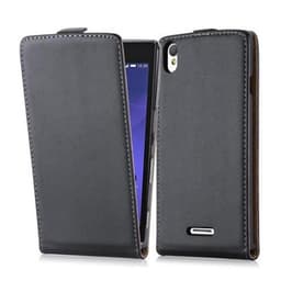 Sony Xperia T3 Suojakuori Case Cover (Musta)