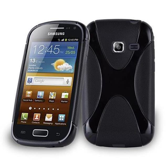 Samsung Galaxy ACE DUOS Deksel Case Cover (svart)