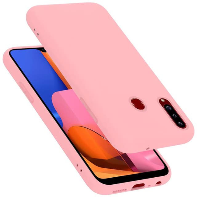 Samsung Galaxy A20s Skal Fodral Case (Rosa)