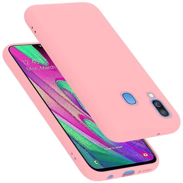 Samsung Galaxy A40 Skal Fodral Case (Rosa)