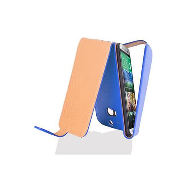 HTC ONE M8 Pungetui Flip Cover (Blå)