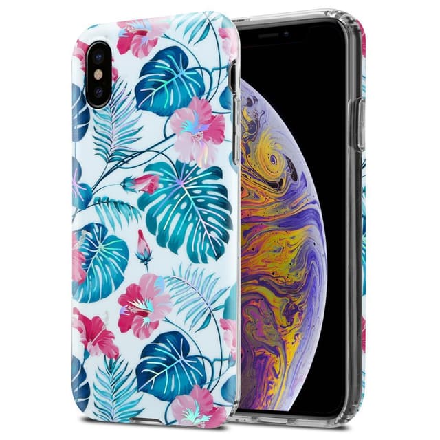 iPhone XS MAX Suojakuori Lompakkokotelo (Valkoinen)