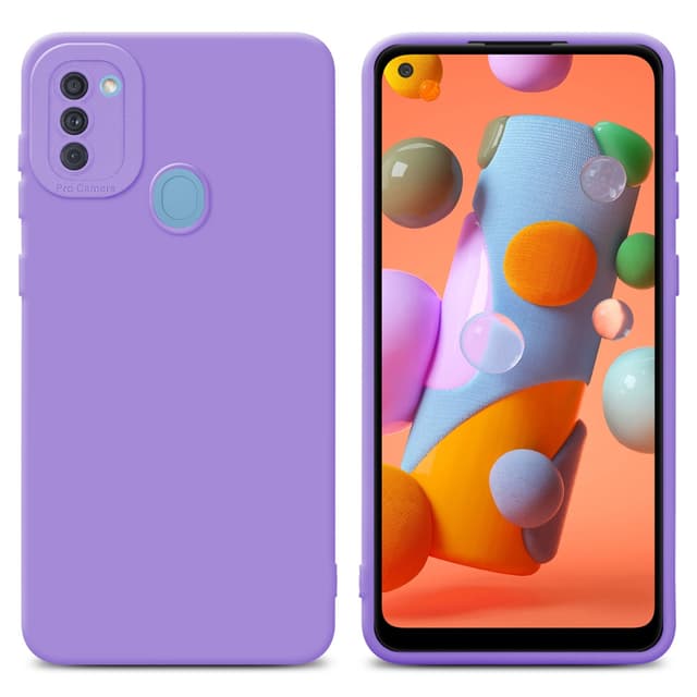 Samsung Galaxy A11 / M11 Skal Fodral Case (Lila)