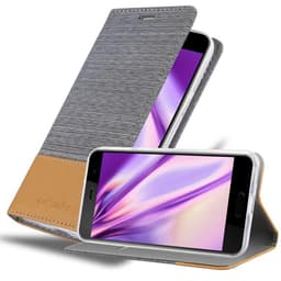 HTC U PLAY Suojakuori Lompakkokotelo (harmaa)