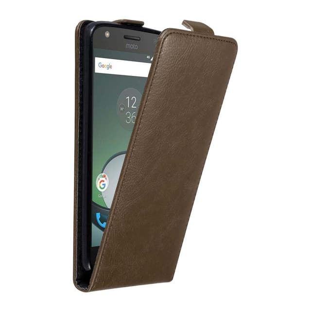 Motorola MOTO Z PLAY Suojakuori Lompakkokotelo (Ruskea)