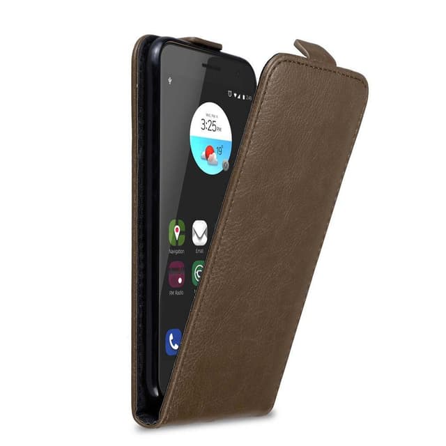 ZTE Blade V7 Pungetui Flip Cover (Brun)