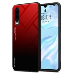 Huawei P30 Skal Fodral Case (Svart)