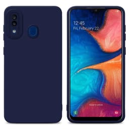 Samsung Galaxy A20 / A30 / M10s Skal Fodral Case (Blå)