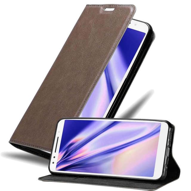 Alcatel 3 2018 Skal Fodral Case (Brun)