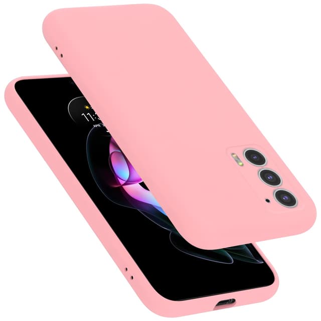 Motorola EDGE 20 silikondeksel case (rosa)