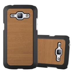 Samsung Galaxy J1 2015 Skal Fodral Case (Brun)