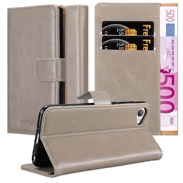 HTC Desire 12 lommebokdeksel etui (brun)