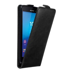 Sony Xperia M4 AQUA Suojakuori Lompakkokotelo (Musta)