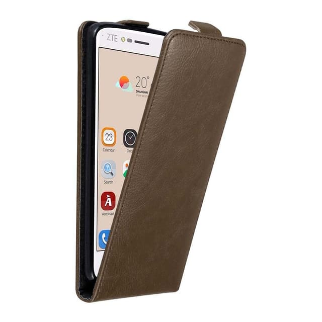 ZTE Blade V8 Suojakuori Lompakkokotelo (Ruskea)