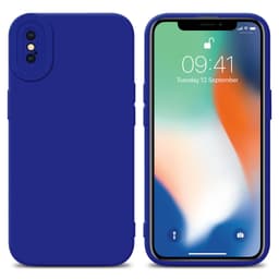 iPhone X / XS Deksel cover case (blå)