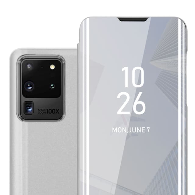 Samsung Galaxy S20 ULTRA Pungetui Cover Case (Sølv)