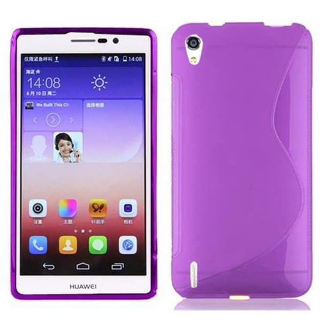 Huawei ASCEND P7 Etui Case Cover (Lilla)
