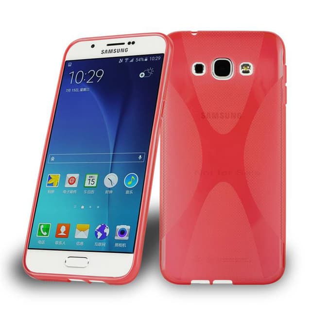 Samsung Galaxy A8 2015 Suojakuori Cover (Punainen)
