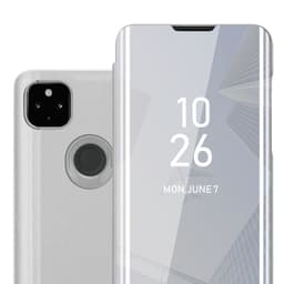 Suojakuori Google PIXEL 4A Lompakkokotelo (Hopea)