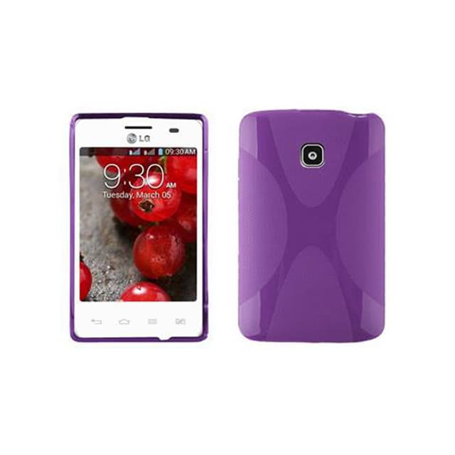LG L3 II (1. SIM) Etui Case Cover (Lilla)