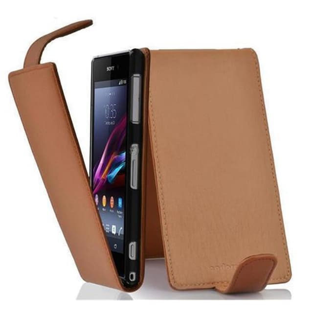 Sony Xperia Z1 COMPACT Flipfodral Skal (Brun)