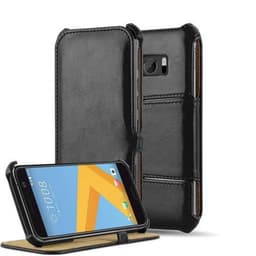 HTC ONE M10 Suojakuori Lompakkokotelo (Musta)