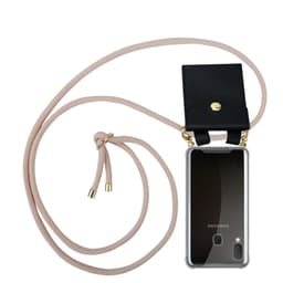 Samsung Galaxy A10e / A20e Skal Fodral Kedja (Rosa)