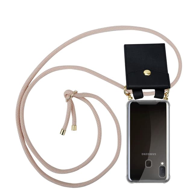 Samsung Galaxy A10e / A20e Skal Fodral Kedja (Rosa)