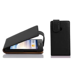 Huawei ASCEND G330 Suojakuori Lompakkokotelo (Musta)
