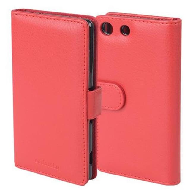 Sony Xperia M5 Plånboksfodral Skal (Röd)