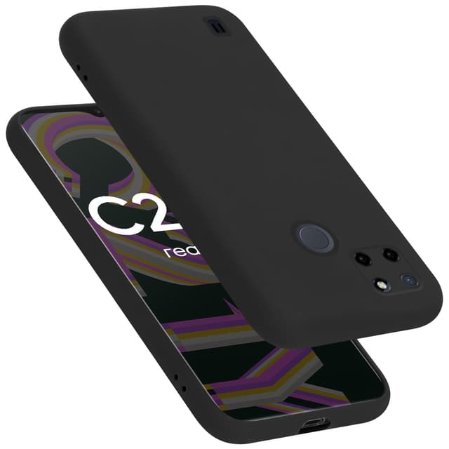 Realme C21Y / C25Y Suojakuori Kotelo Case (Musta)