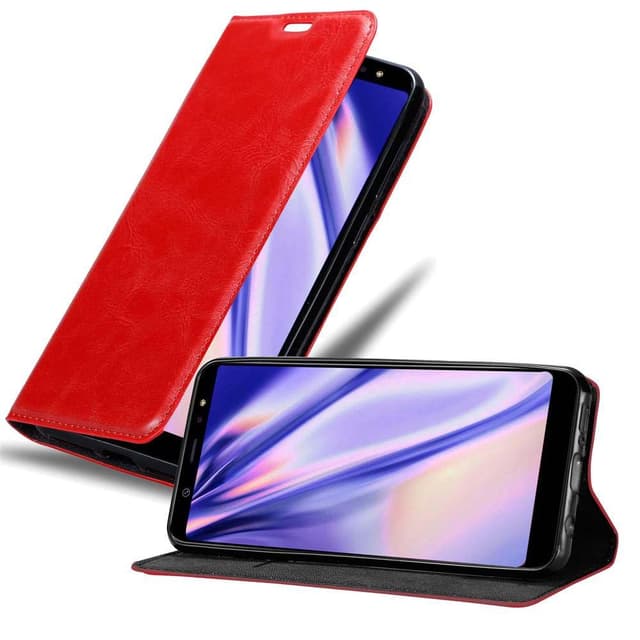 Samsung Galaxy A6 PLUS 2018 Skal Fodral Case (Röd)