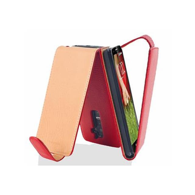 LG G2 Pungetui Flip Cover (Rød)