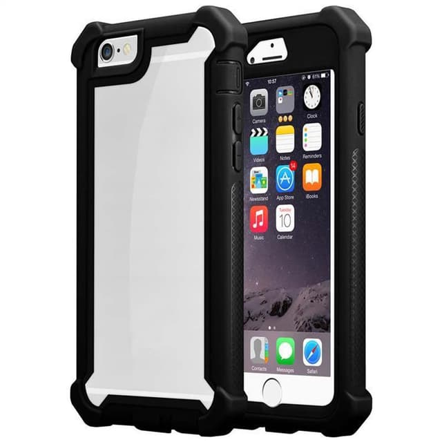 iPhone 6 / 6S Suojakuori Kotelo (Musta)