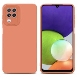 Samsung Galaxy A22 4G Suojakuori Suojakotelo (Oranssi)