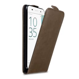 Sony Xperia E5 Suojakuori Lompakkokotelo (Ruskea)