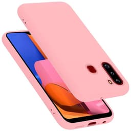 Samsung Galaxy A21 Suojakuori Kotelo (Vaaleanpunainen)