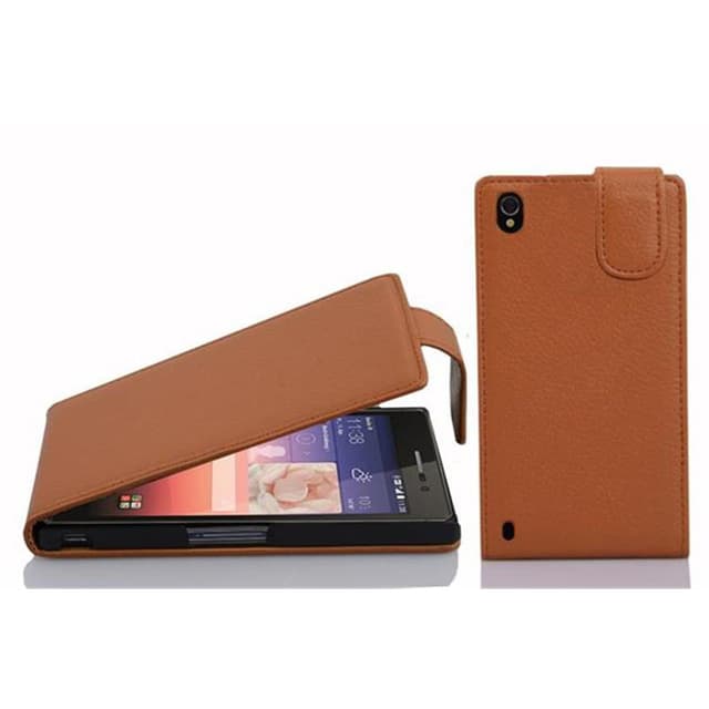 Huawei ASCEND P7 Pungetui Flip Cover (Brun)