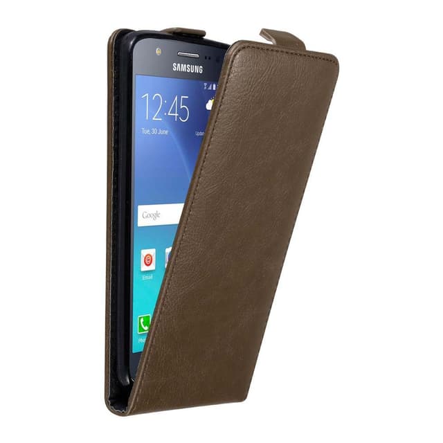 Samsung Galaxy J5 2015 Pungetui Flip Cover (Brun)