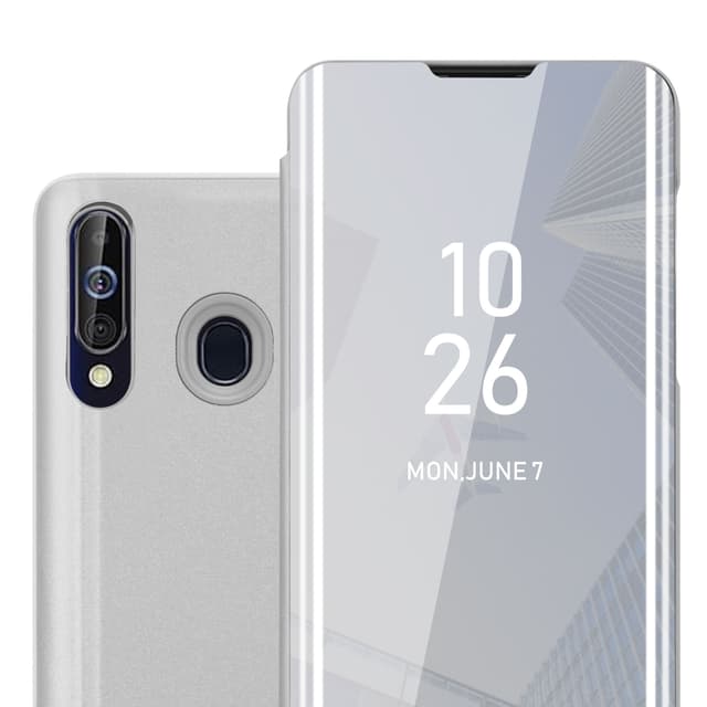 Samsung Galaxy A60 / M40 Plånboksfodral Skal (Silver)