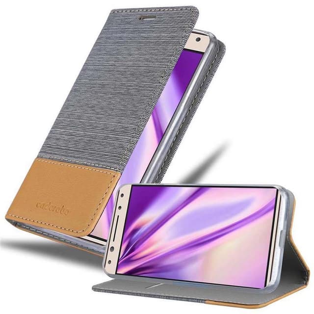 Alcatel 5 Suojakuori Lompakkokotelo (harmaa)