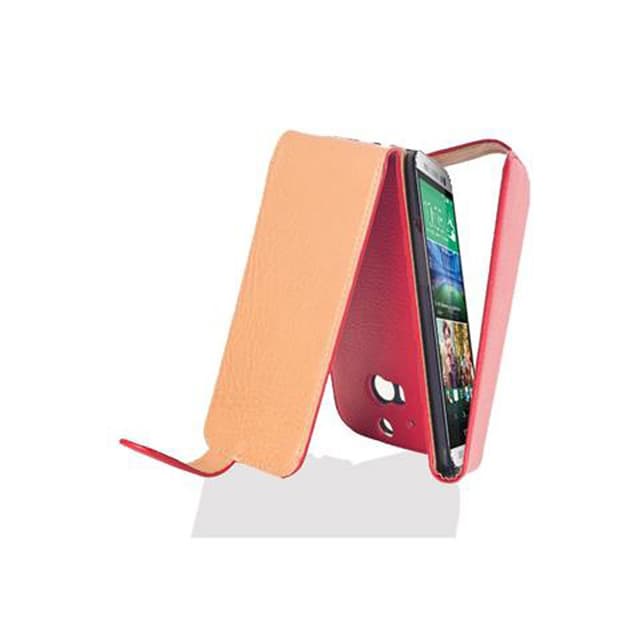 HTC ONE M8 Suojakuori Lompakkokotelo (Punainen)