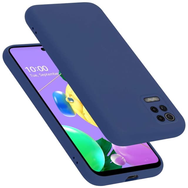 LG K52 / K62 / Q52 silikondeksel case (Blå)