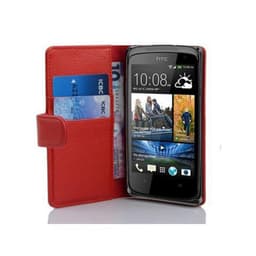 Skal HTC Desire 500 Plånboksfodral (Röd)
