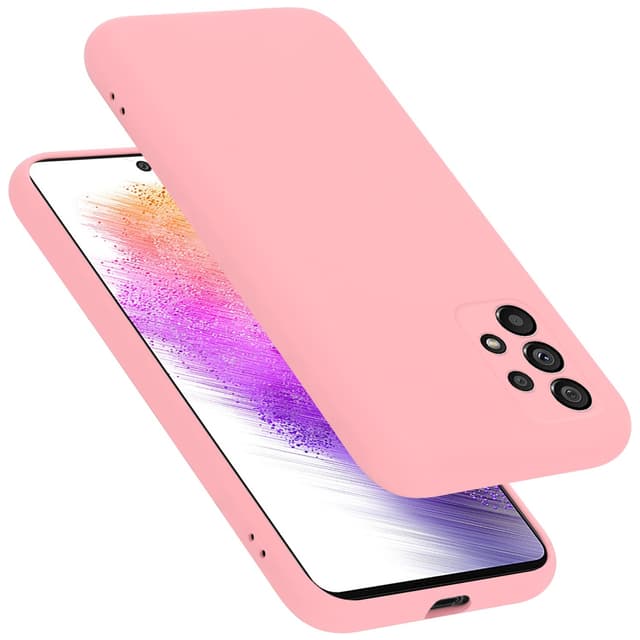 Samsung Galaxy A73 5G silikondeksel case (rosa)