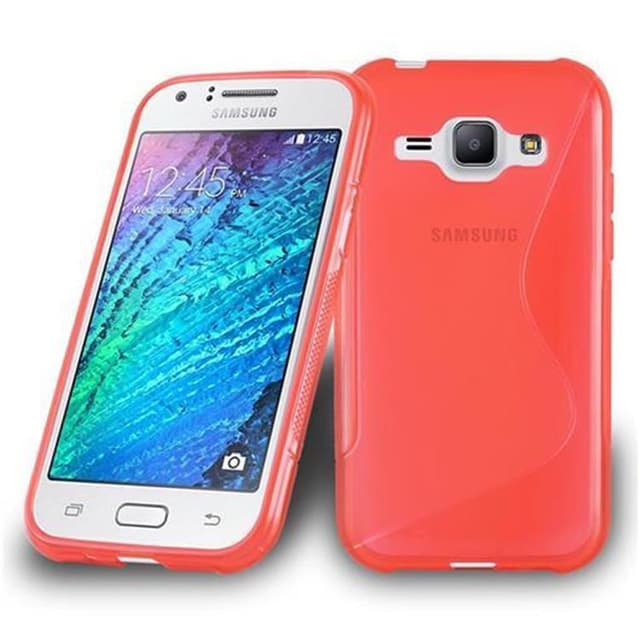 Samsung Galaxy J1 2015 Suojakuori Cover (Punainen)