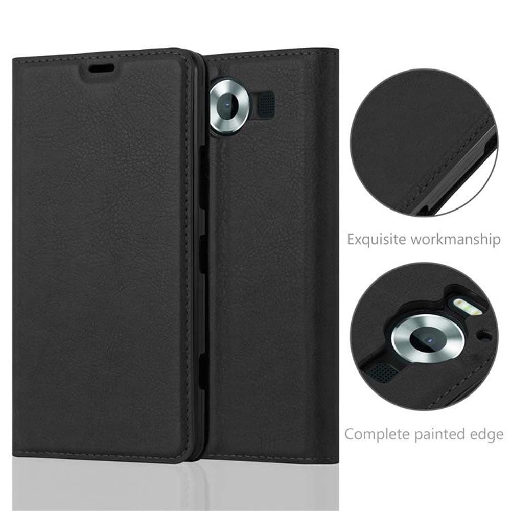 Cadorabo Custodia Libro per Nokia Lumia 950 XL in MARRONE CAPPUCCINO